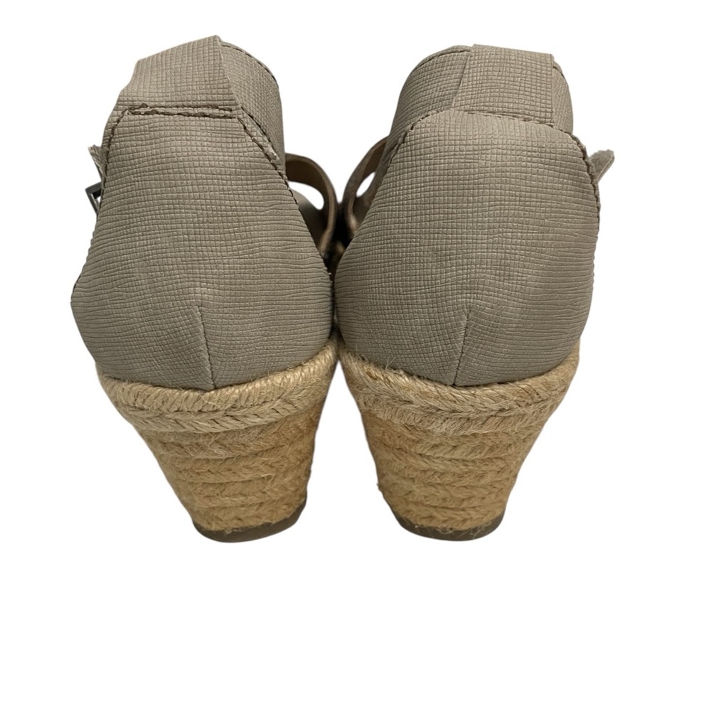 Earth Origins Natasha Wedge Heel Leather Platinum SIZE 8 - Picture 6 of 12